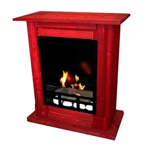Caminetti Fireplace Chimenea Cheminee Gelkamin Camino Madrid Deluxe Royal Rosso - Foto 1 di 7