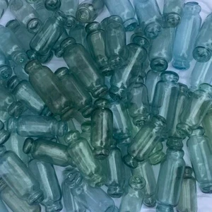 Antique Japanese Glass Floats ROLLING PIN Fishing Buoy Decor VTG Set of 8 Bulk - Picture 1 of 9