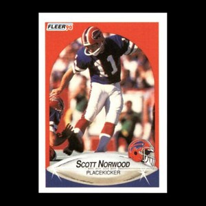 Scott Norwood 1990 Fleer Buffalo Bills #114 R325B 16