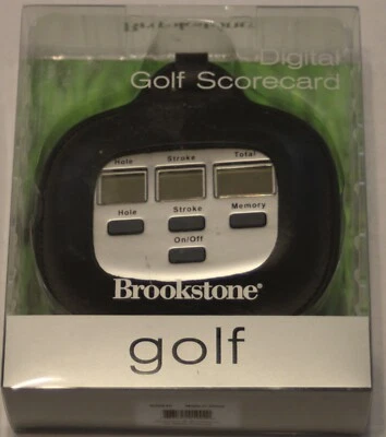 Brookstone | Cartão de pontuação eletrônico de golfe - Novo na caixa - Imagem 1 de 2