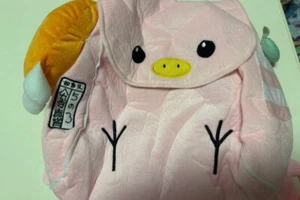 Bakemonogatari Mayoi Hachikuji Backpack Bag Official Rare limit Used Japan Pink - Picture 1 of 3
