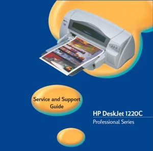 Service Manual for HP Hewlett Packard DeskJet 1220C Series Printer (PDF) - Picture 1 of 3
