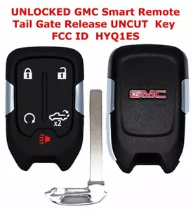 Oem UNLOCK Virgin GMC Sierra 2021 2023 Remote FOB Tail Gate New uncut key HYQ1ES - Picture 1 of 2
