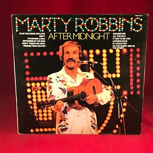 MARTY ROBBINS After Midnight 1973 UK Vinyl LP Misty I'm Having A Ball Summertime - Picture 1 of 3