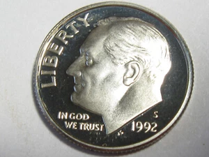 1992-S DCAM Proof Silver Roosevelt Dime - #10815-13 - Picture 1 of 2