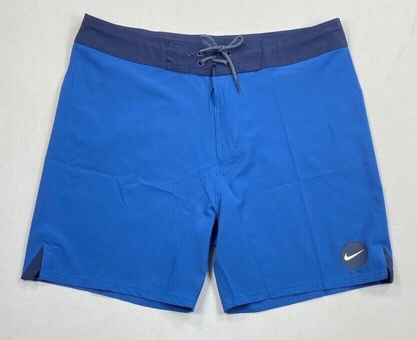 Nike Swim Blue Vital 7" Board Shorts Size 34 NESSB537 Swim