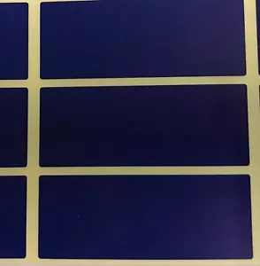 Etichette adesive grandi - blu 30 x 78 mm codice colore rettangoli/cartella - Foto 1 di 17