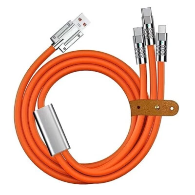 RSINC 3 in 1 Fast Charging Data Cable,120W Portable Charger Cord with USB Type-C - Image 1 of 4