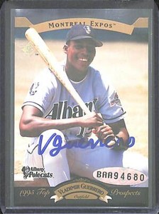 1995 Upper Deck SP Top Prospects Minor League Autograph Vladimir Guerrero 