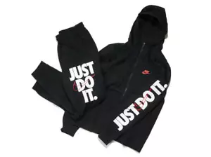 Nike JDI Full Zip Fleece Hoodie and Jogger Pants Setup Sweatshirt Lined JAPAN - Picture 1 of 4