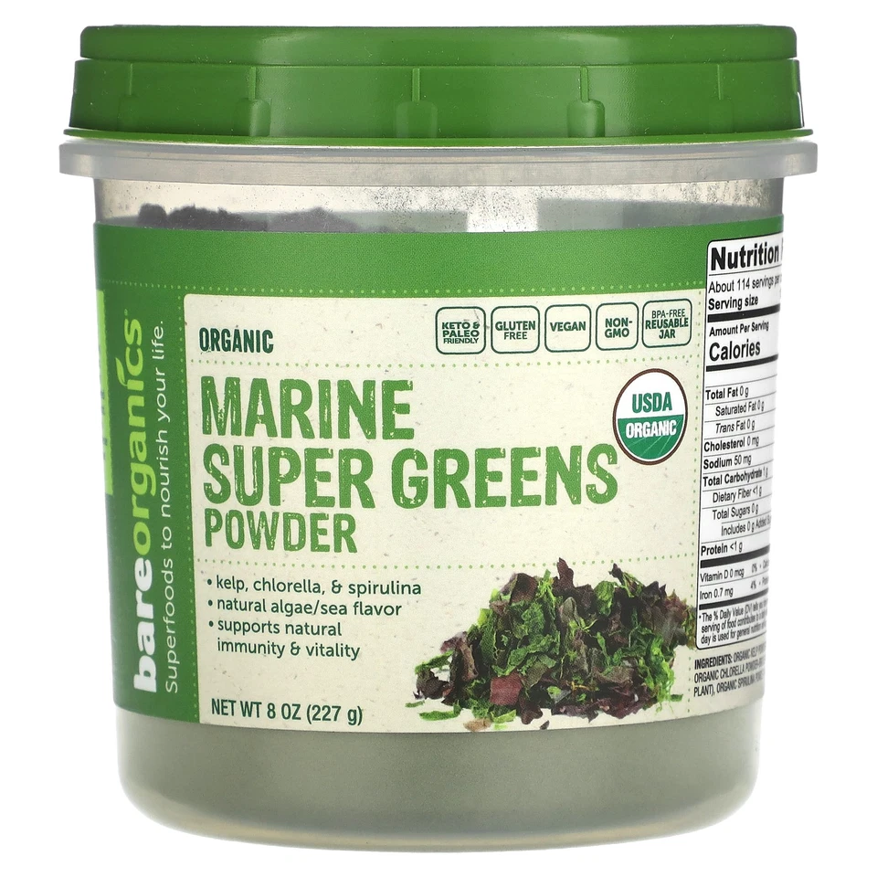 Marine Super Greens Blend 8 Oz by Bare Organics