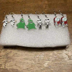Nightmare Before Christmas Ohrring Set 4 Paar, Handarbeit - Bild 1 von 10