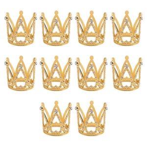 10 StüCk Goldfarbene TortenaufsäTze, Winziges Baby, Kleine Strass--Kro7351 - Bild 1 von 4