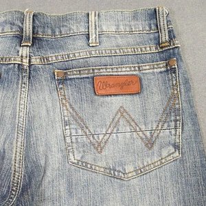 Wrangler Jeans Men's 33x32 Fits 34x31 Blue Retro Slim Straight Western Denim - Picture 1 of 11