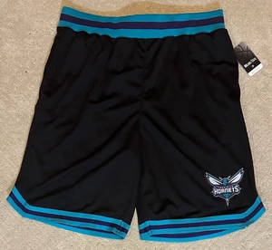 NBA Ultra Game Charlotte Hornets Mens Black Basketball Shorts XL NWT Brand New - Picture 1 of 5