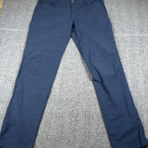Pantalones Lululemon Para Hombres 40x36 Azul ABC Calce Clásico 5 Bolsillos Elastizados Chino Golf Trabajo - Imagen 1 de 8
