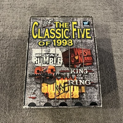 WWF - Classic Five of 1998 Box Set (VHS, 1999) Vintage Wrestling Royal Rumble - Image 1 of 4