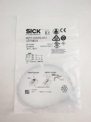 Nuevo sensor de cilindro ranura en T Sick MZT7-03VPS-KP0 1070814 MZT703VPSKP0  Foto 1 de 2
