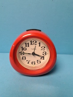 RUHLA WECKER 70 ER JAHRE KULT ROT - Bild 1 von 4