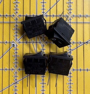 Switronic Rocker Switch R19A SPST 2A @ 250VAC RA19A-10BBBP On / Off  8pcs - Picture 1 of 4
