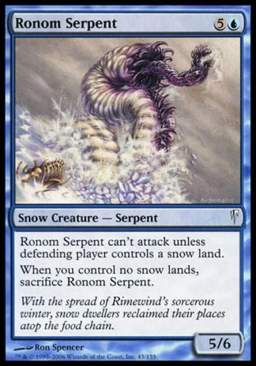 Ronom Serpent - Light Play MTG Coldsnap - Image 1 of 1