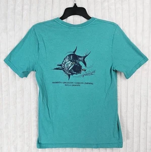 Gasparilla Outfitters World’s Greatest Tarpon Fishing Boca Grande Teal Youth L - Picture 1 of 4