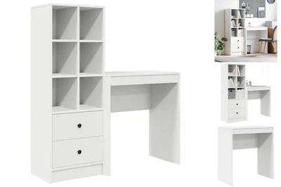Schreibtisch Mit Stauraum Weiß Holzwerkstoff - Bild 1 von 4
