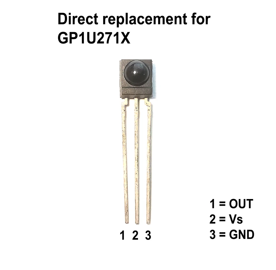 IR Sensor Replaces GP1U271X Yamaha JVC Denon Receiver Remote Control Module AGC1 - Image 1 of 1