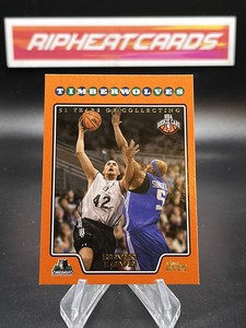 2008-09 Topps Orange Kevin Love /1199 RC TIMBERWOLVES CAVS