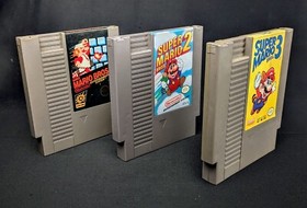 Lot of 3x Super Mario Bros. Games for Nintendo NES CARTRIDGE ONLY TESTED