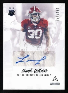 2019 Panini Luminance Rookie Ink /349 Mack Wilson #RI-MW Autograph RC - Picture 1 of 2