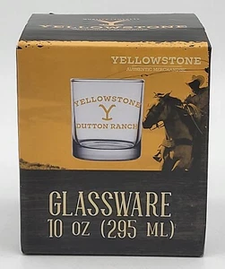 Yellowstone TV Show Dutton Ranch Glassware 10oz Whiskey Tumbler Glass - New - Picture 1 of 6