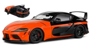 MODELLINO AUTO STATICO SOLIDO TOYOTA SUPRA GR 2023 ARANCIO MODELLISMO SCALA 1:18 - Foto 1 di 5