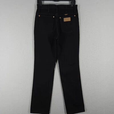 Calça jeans Wrangler masculina 29x32 preta corte cowboy slim fit jeans ocidental - Imagem 1 de 4