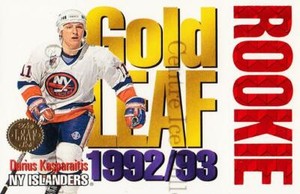 1993-94 Leaf Gold Leaf Rookies #13 Darius Kasparaitis