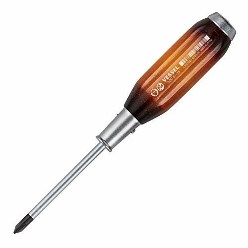 Vessel 100 Wood +1x75 (JIS) +1 Tang-Thru Screwdriver 100-1-75 Magnet Type NEW - Image 1 of 1