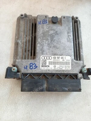 4E0907401C 0281012281 BOSCH EDC16CP34 CENTRALINA MOTORE AUDI A8 3.0 TDI 171 KW Foto 1 de 4
