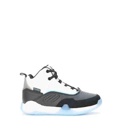 Little Boys (2) Black White Lace-up closure Round toe Basketball Sneaker 2.0 - Image 1 of 4