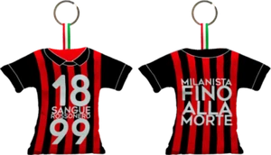 Portachiavi Milan Tessuto Imbottito Squadra calcio Merchandising Gadget chiavi - Foto 1 di 1
