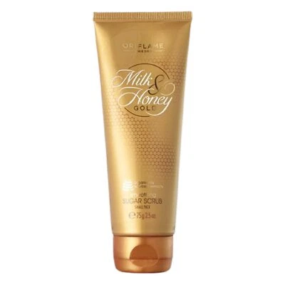 ORIFLAME Milk and Honey Gold Smoothing Sugar Scrub 200gm- free ship - Image 1 of 3