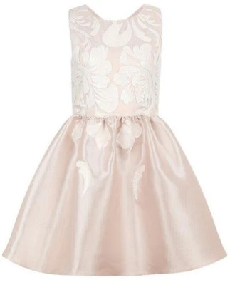 Monzón Tormenta Anna Rosa Brillo Vestido Edad 13 Fiesta Ocasiones Especiales Nuevo con Etiquetas 158 Cm Foto 1 de 4