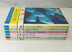 Vintage A Child's First Library Of Learning Books Lot Of 6 Time Life Hard Cover - Picture 1 of 5