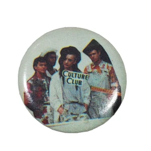 Banda de niño foto grupo blanca botón club cultural años 80 vintage 1" - Imagen 1 de 2