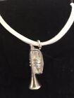 Trumpet TG73 Fine English Pewter On 18" White Cord Necklace