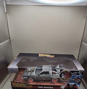 1/24 Back to the Future 3 Time Machine Diecast Model Car Collectible Vehicle - Picture 1 of 7