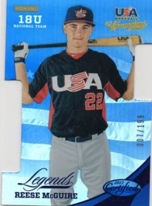 2013 Panini Legends Reese McGuire Refractor Die Cut Numbered /199 - Picture 1 of 2