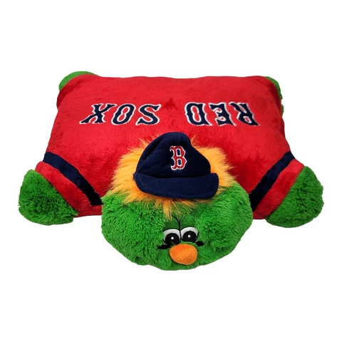 Pillow Pets MLB Baseball Boston Red Sox Mascot Wally The Green Monster Plush Cover