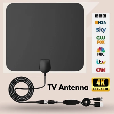 560+ Mile Range Digital TV Antenna 1080P HD Skywire Aerial 4K Antena Indoor HDTV - image 1 of 4