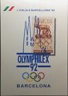 Olymphilex 1992 Barcelona  L'Italia a Barcellona '92