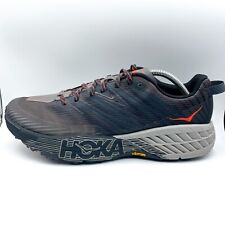 Hoka One One Speedgoat 4 Mens Size 11 Black Gray Running Shoes